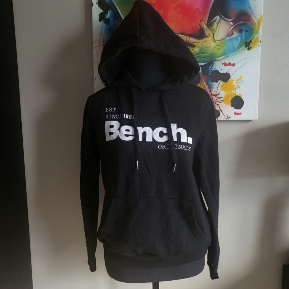 Bench Womens size small black hoodie sweater top